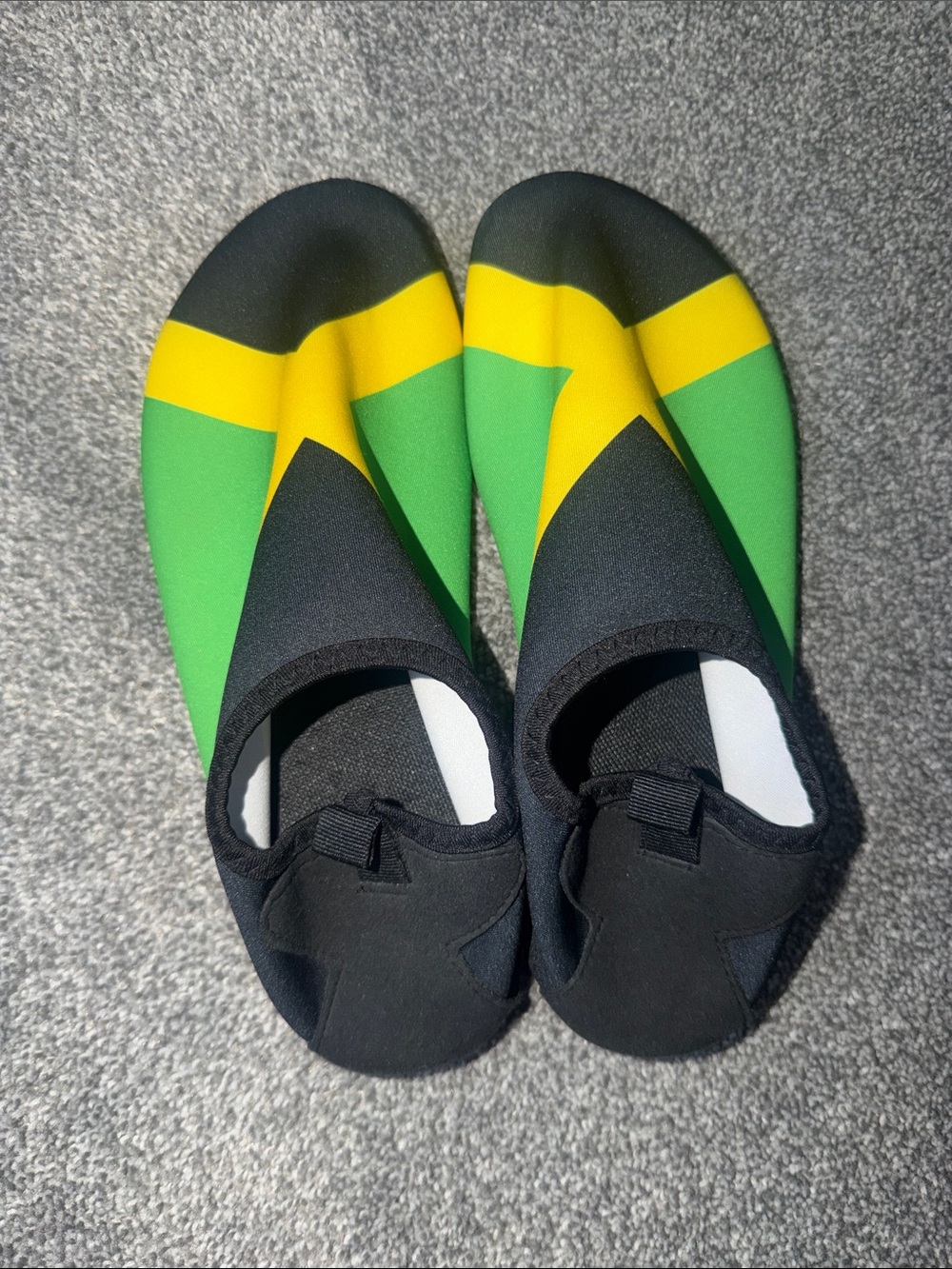 Black & Green Water Shoes with Yellow Accent - Women's Slip-On